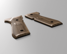Load image into Gallery viewer, Beretta 92FS / 96 Handgun Grips 3D CAD Files | stl step skp f3d iges | 1:1 Scale | Fits 96/92FS/92A1/M9/M9A1/Brigadier/Centurion/Elite | Instant Download | 3D Printing | CNC Woodworking
