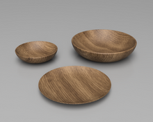 Lade das Bild in den Galerie-Viewer, Wood Bowls and Plate 3D CAD Files | STL STEP F3D SKP IGES | Instant Download | Wooden Dishes | CNC Woodworking | 3D Printing
