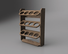 Load image into Gallery viewer, Spray Paint Can Wall Rack Organizer 2D and 3D CNC Files | DXF F3D STL STEP SKP IGES | Instant Download | 3D Printing | CNC Cut Files | Woodworking Plan
