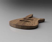 Load image into Gallery viewer, Ibanez SR506 Bass Guitar Body 3D CAD Files | STL F3D STEP IGES SKP | 1:1 Scale | CNC Woodworking / 3D Printing | Guitar Making
