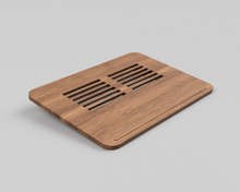 Charger l&#39;image dans la galerie, Modern Wood Laptop Stand 3D CNC Files | F3D STL STEP SKP IGES DXF SVG | 1:1 Scale | Instant Download | 3D Printing | CNC Woodworking
