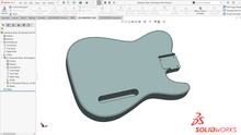 Carica l&#39;immagine nel visualizzatore di Gallery, Fender Telecaster Guitar Body 3D stl step f3d iges CAD Files 1:1 Scale | Instant Download | CNC Cut Files | Guitar Build Plan | 3D Printing
