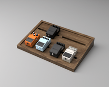 Carica l&#39;immagine nel visualizzatore di Gallery, Wood Guitar Pedal Board 3D CAD Files | STL F3D DXF DWG IGES SKP STEP | Instant Download | CNC / 3D Printing | 3D Model | Woodworking
