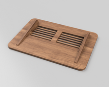 Carica l&#39;immagine nel visualizzatore di Gallery, Modern Wood Laptop Stand 3D CNC Files | F3D STL STEP SKP IGES DXF SVG | 1:1 Scale | Instant Download | 3D Printing | CNC Woodworking
