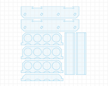 Загрузить изображение в средство просмотра галереи, Spray Paint Can Wall Rack Organizer 2D and 3D CNC Files | DXF F3D STL STEP SKP IGES | Instant Download | 3D Printing | CNC Cut Files | Woodworking Plan
