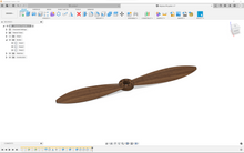 Lade das Bild in den Galerie-Viewer, Airplane Propeller Decor 3D CAD Files | F3D STL STEP SKP IGES | Instant Download | 3D Printing | CNC Cut File | Woodworking | Aviation
