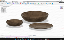Lade das Bild in den Galerie-Viewer, Wood Bowls and Plate 3D CAD Files | STL STEP F3D SKP IGES | Instant Download | Wooden Dishes | CNC Woodworking | 3D Printing
