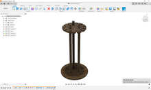 Load image into Gallery viewer, Fishing Rod Rack 2D and 3D CAD Files | STL STEP F3D SKP IGES DXF | Instant Download | Fishing Accessories | CNC Woodworking | 3D Printing
