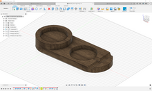 Lade das Bild in den Galerie-Viewer, Whiskey Glass Cigar Ash Tray 3D CAD Files | F3D STL STEP SKP IGES | Instant Download | 3D Printing | CNC Cut Files | Woodworking
