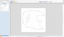 Load image into Gallery viewer, Fender Mustang Bass Guitar Pickguard 2D Template Files | DXF DWG | 1:1 Scale | Instant Download | CNC Cut Files | CAD Drawing | 3D Printing
