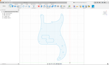 Load image into Gallery viewer, Fender Precision Bass Pickguard 2D CAD Files | 1:1 Scale | DXF DWG | Instant Download | CNC Laser Cut Files | Electric Guitar
