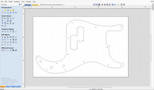 Load image into Gallery viewer, Fender Precision Bass Pickguard 2D CAD Files | 1:1 Scale | DXF DWG | Instant Download | CNC Laser Cut Files | Electric Guitar
