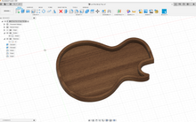 Загрузить изображение в средство просмотра галереи, Les Paul Guitar Body Tray 2D and 3D CAD Files | 1:1 Scale | STL STEP F3D SKP DXF | Instant Download | CNC Woodworking | 3D Printing | Gibson
