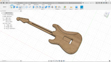 Lade das Bild in den Galerie-Viewer, Fender Stratocaster | 3D CAD Files | 1:1 Scale | STL STEP SKP 3MF F3D | Instant Download | For CNC / 3D Printing
