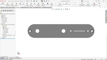 Load image into Gallery viewer, Telecaster Control Plate | 3D CAD Files | 1:1 Scale | STL STEP SKP DXF 3MF F3D | Instant Download | For CNC / 3D Printing
