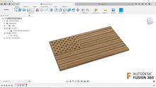 Load image into Gallery viewer, American Flag | 3D CAD Files | 1:1 Scale | STL STEP SKP 3MF F3D | Instant Download | For CNC / 3D Printing
