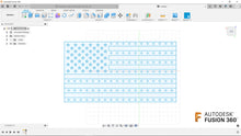 Загрузить изображение в средство просмотра галереи, American Flag CNC Router Bit Tray Organizer | 3D CAD Files | 1:1 Scale | STL STEP SKP DXF 3MF F3D | Instant Download | For CNC / 3D Printing
