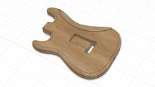 Load image into Gallery viewer, 1962 Fender Stratocaster Guitar Body | 3D CAD-filer | 1: 1 Skala | STL STEP SKP F3D | Øyeblikkelig nedlasting | For CNC / 3D-utskrift
