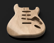 Load image into Gallery viewer, 1962 Fender Stratocaster Guitar Body | 3D CAD Files | 1:1 Scale | STL STEP SKP F3D | Instant Download | For CNC / 3D Printing
