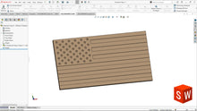 Lade das Bild in den Galerie-Viewer, American Flag | 3D CAD Files | 1:1 Scale | STL STEP SKP 3MF F3D | Instant Download | For CNC / 3D Printing
