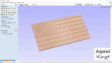 Carica l&#39;immagine nel visualizzatore di Gallery, American Flag | 3D CAD Files | 1:1 Scale | STL STEP SKP 3MF F3D | Instant Download | For CNC / 3D Printing
