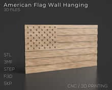 Carica l&#39;immagine nel visualizzatore di Gallery, American Flag | 3D CAD Files | 1:1 Scale | STL STEP SKP 3MF F3D | Instant Download | For CNC / 3D Printing
