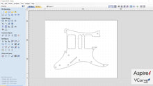 Carica l&#39;immagine nel visualizzatore di Gallery, Ibanez JEM Pickguard | 2D CAD Files | 1:1 Scale | DXF SVG PNG | Instant Download | For CNC / 3D Printing
