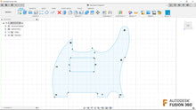 Load image into Gallery viewer, Telecaster Pickguard | 2D CAD Files | 1:1 Scale | DXF DWG SVG AI PNG | Instant Download | For CNC / 3D Printing
